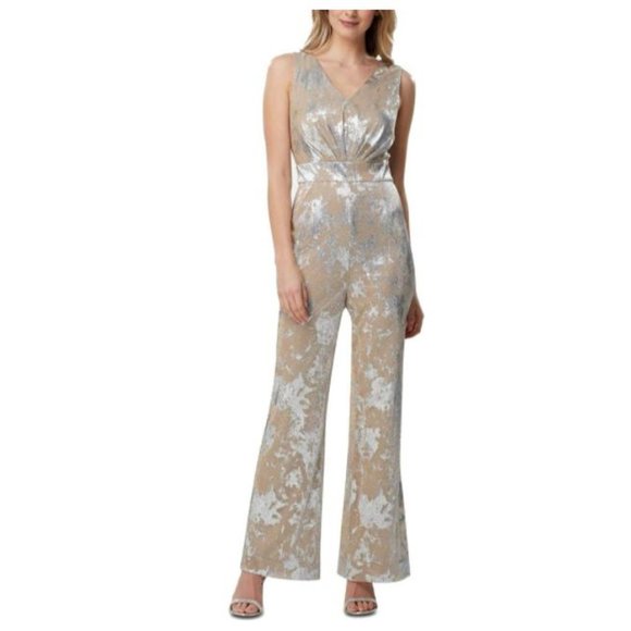Tahari Asl‎ Metallic Jumpsuit - Picture 1 of 2